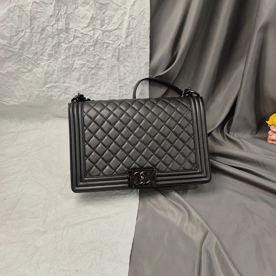 95新 Chanel/香奈儿 【文子姐专属】W120中大号soblack单肩包882434