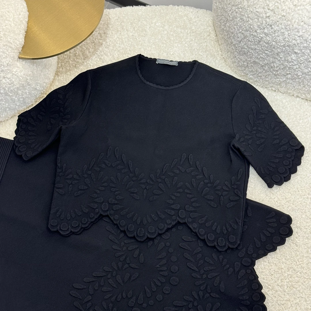 Alexander McQueen/亚历山大·麦昆麦昆麦穗针织套装95新/s码/8320
