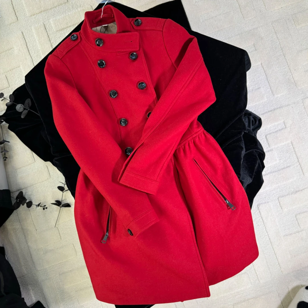 BURBERRY/博柏利Burberry经典双排扣风衣/99新/10码/8178