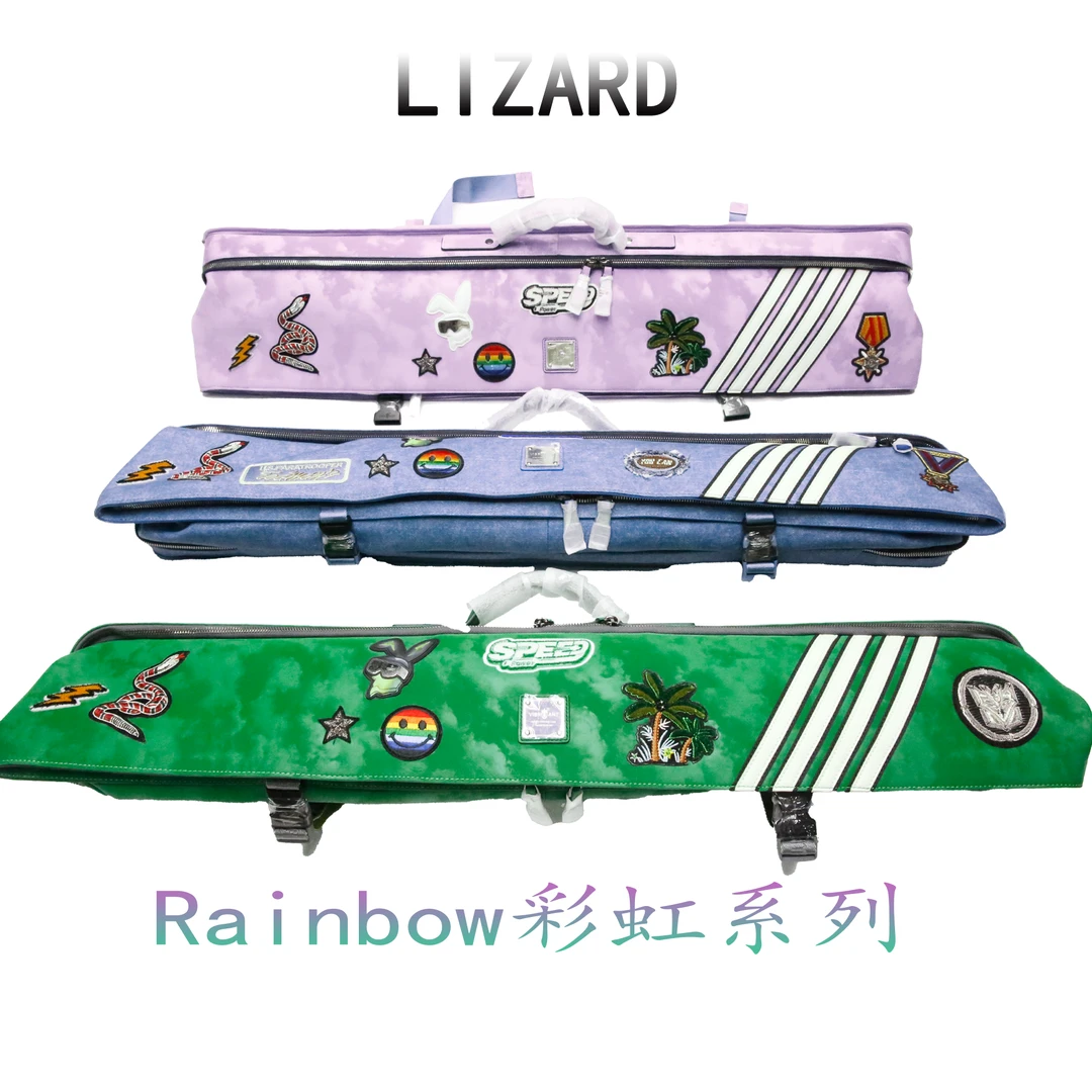 LiZard莱瑟塔开边珠系列前肢扎男特别款彩虹系列七孔杆包台球杆包
