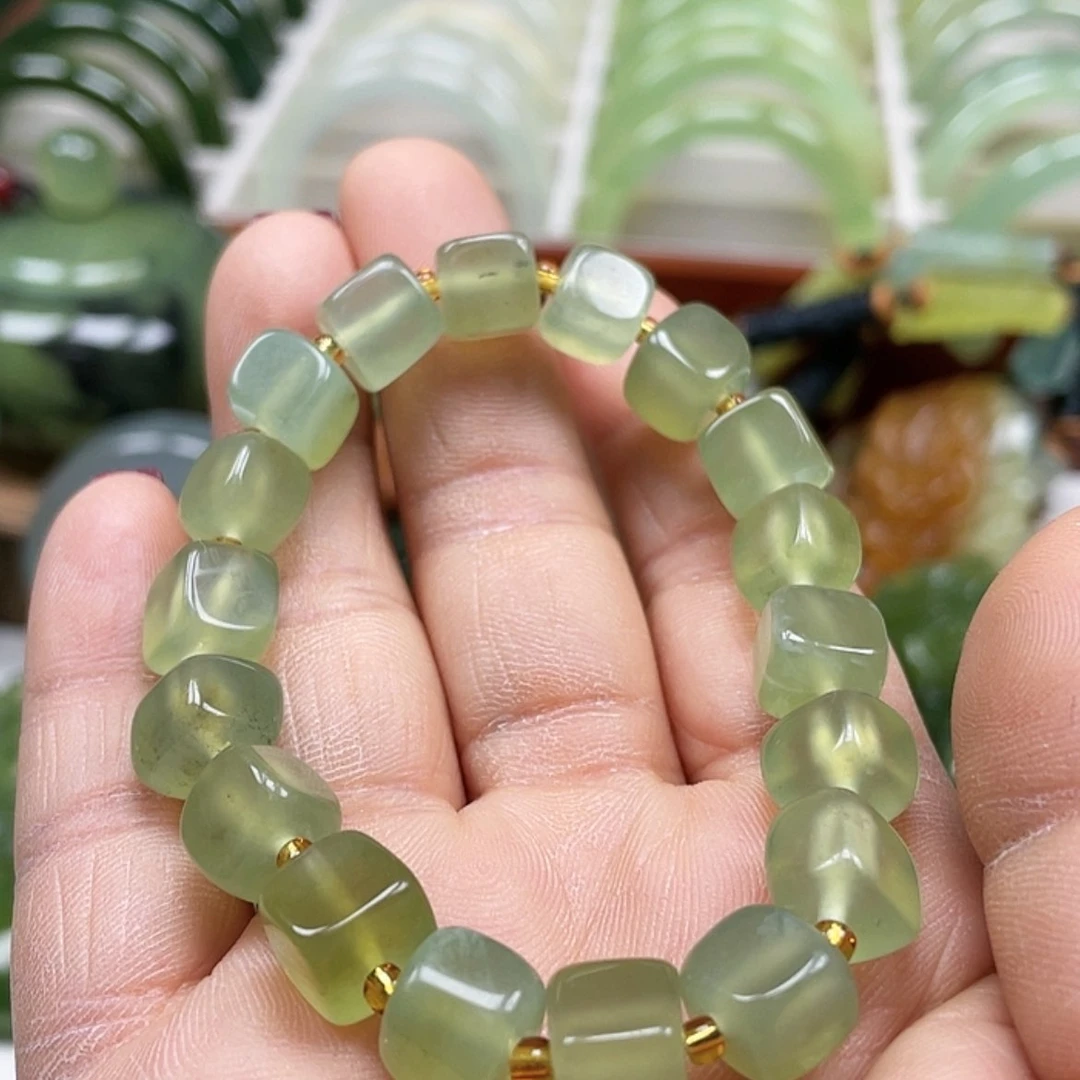 【闪购商品】蛇纹石玉手链未镶嵌