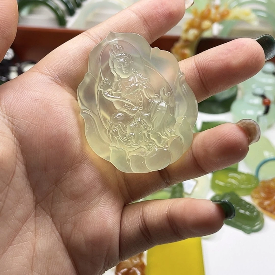 【闪购商品】蛇纹石玉颈饰未镶嵌海*