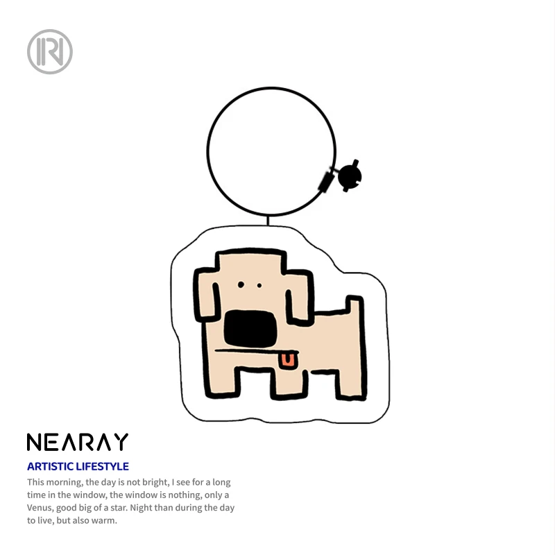 尼睿x吃盐的鱼 可爱小狗挂件包包饰品带铃铛玩偶柯基哈士奇公仔