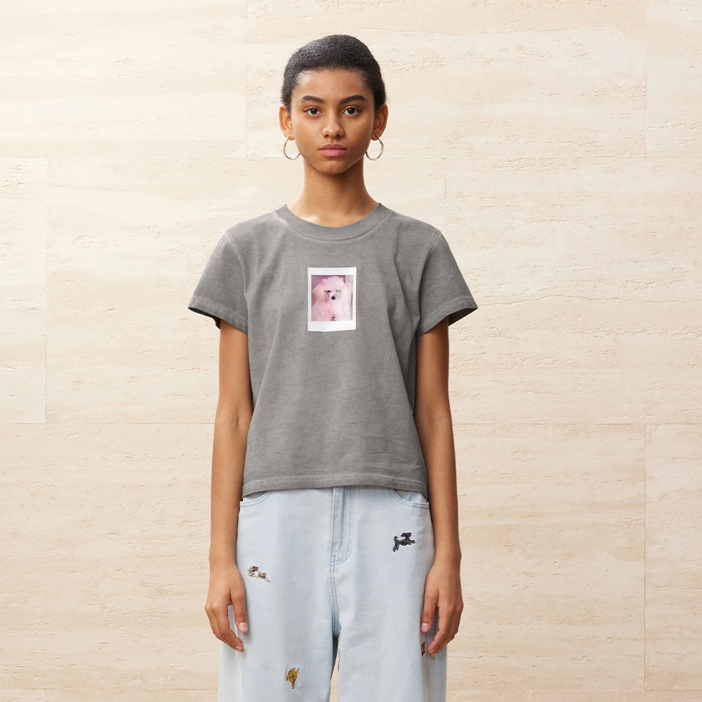 UOOYAA/乌丫拍立得印花标T恤UY24222T106130