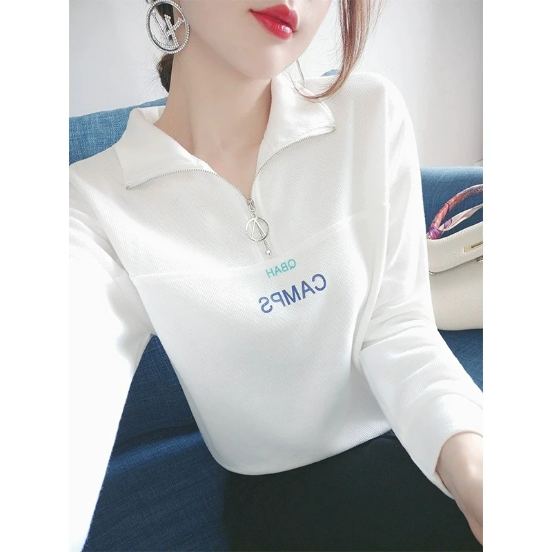 白色卫衣女2023年新款秋装休闲时尚百搭套头长袖高级感女装上衣