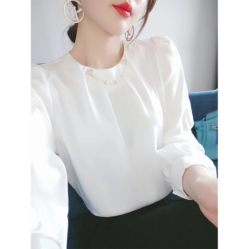 气质白衬衫女2025年新款休闲宽松高级感女装法式小众上衣 HX8810