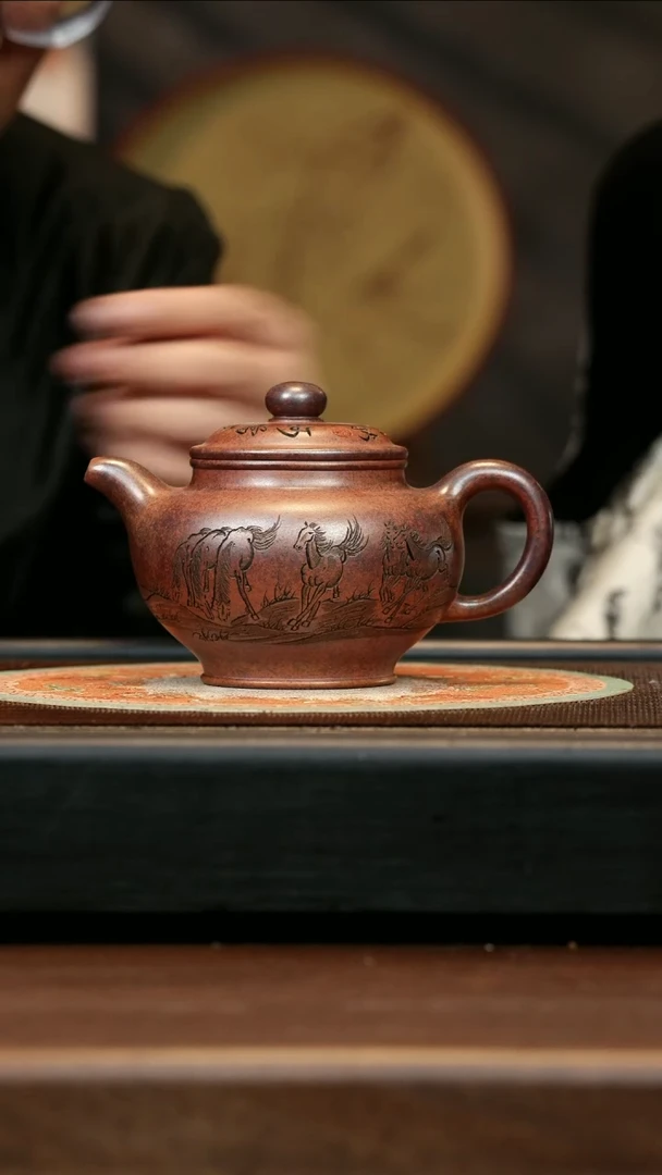 【闪购商品】紫砂茶壶CXF 明红砂 掇只 460cc