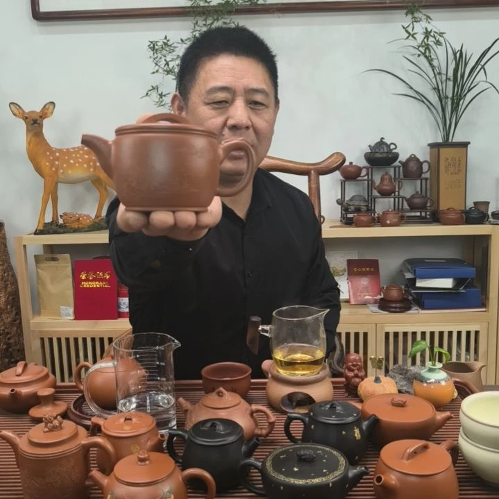 【闪购商品】张勇金砂汉瓦壶精品骑**猫