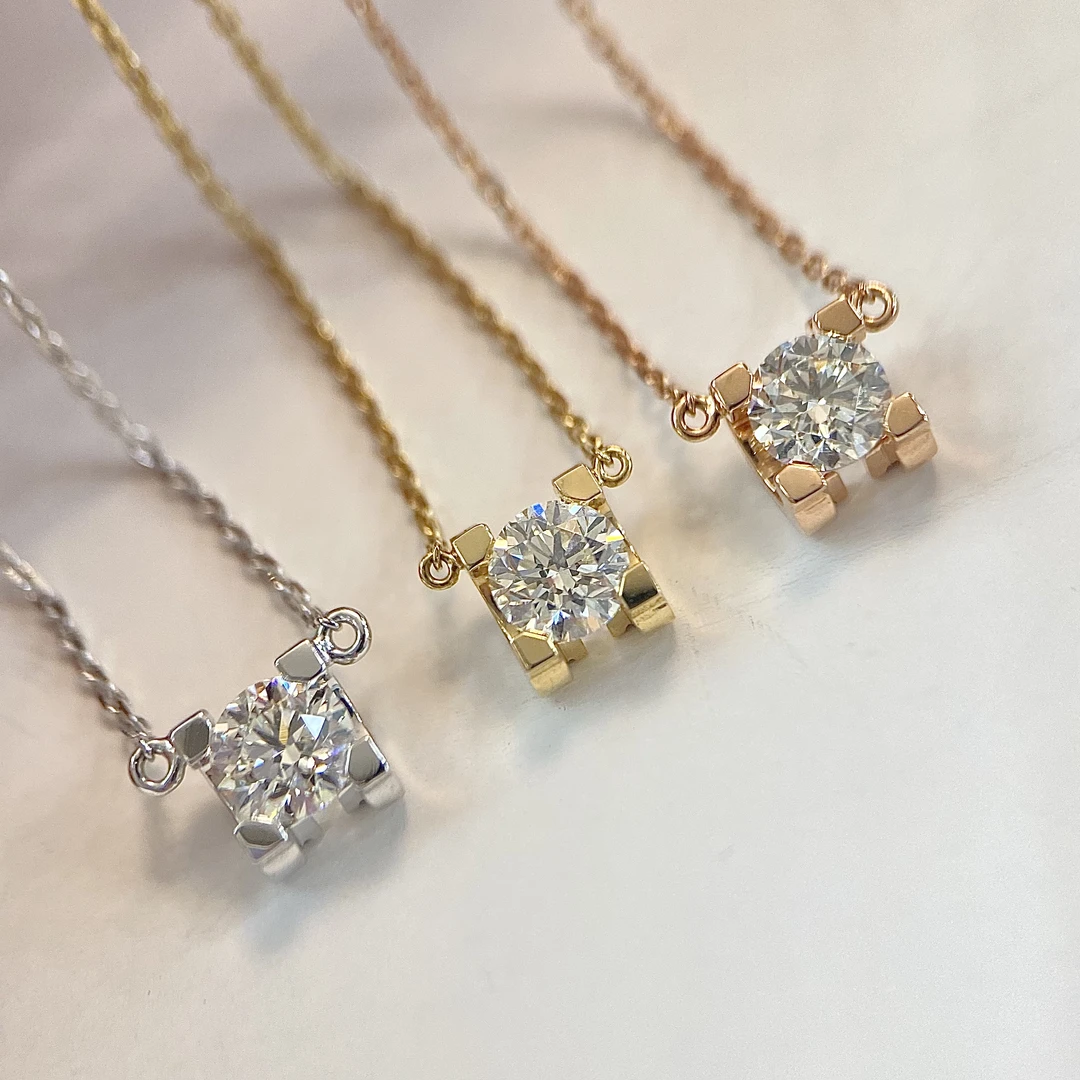 金名珠宝 18k金【30分天然牛头钻石】轻奢单钻镶嵌时尚