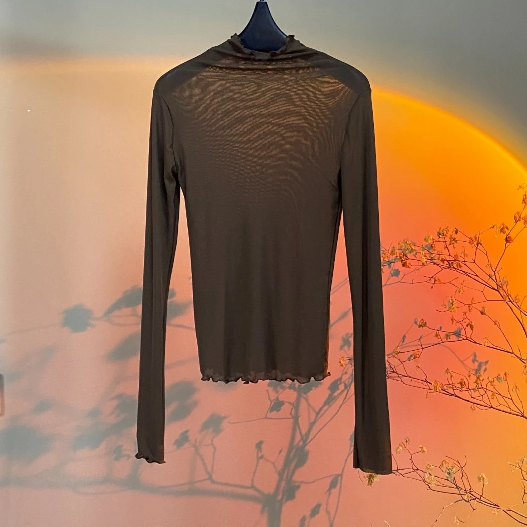 娜九月【大宝推荐】小青复古气质时尚百搭高领上衣必备单品打底2615