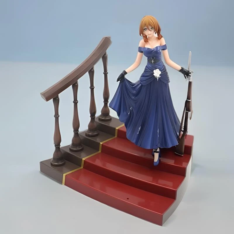 少女前线 灯下的女王 礼服春田 Ver 楼梯场景 模型 摆件 盒装手办
