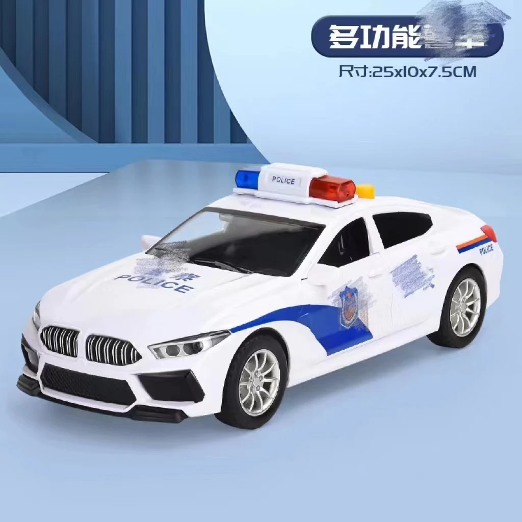 福利【仿真警车】玩具大号惯性灯光声效儿歌警笛男孩礼物高能感益智