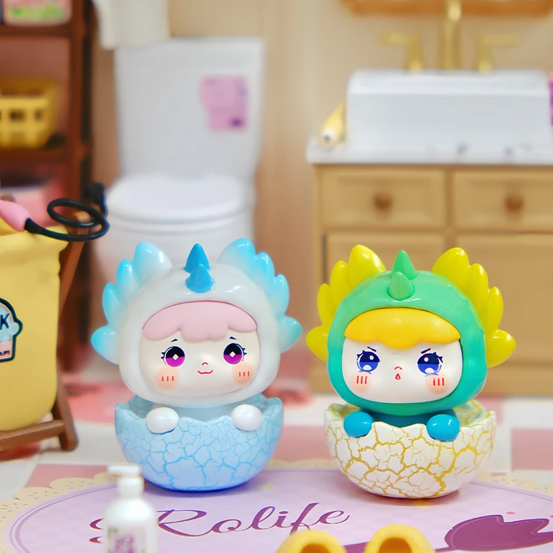 许愿【拆盒】拆盒小欧妹-LU&NA龙宝萌粒系列潮流玩具盲盒
