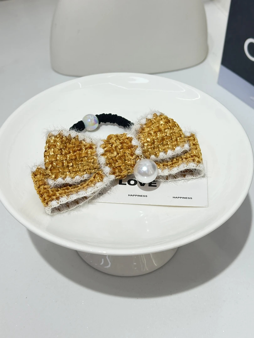 1112-12黄色小香发绳