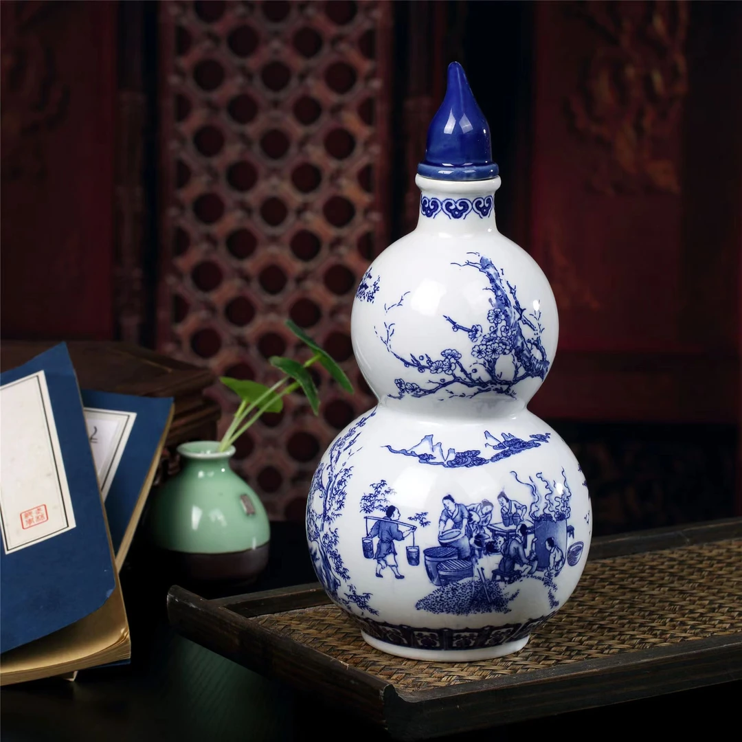 杏师山西杏花白酒53度清香型500ml葫芦酒试饮装53度500ml