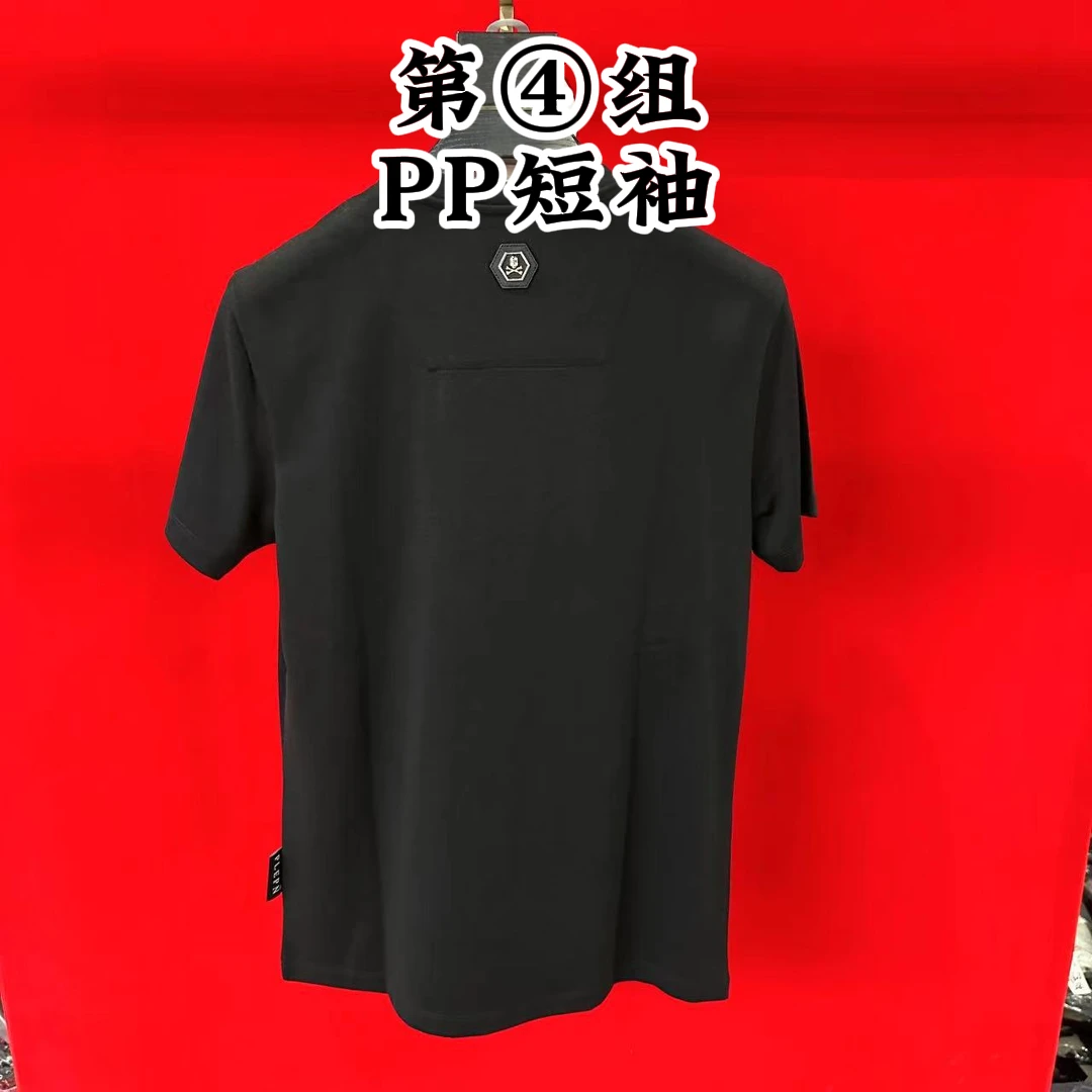 4组pp骷髅头（直播看编号）重工镶钻夏季透气半袖圆领短袖