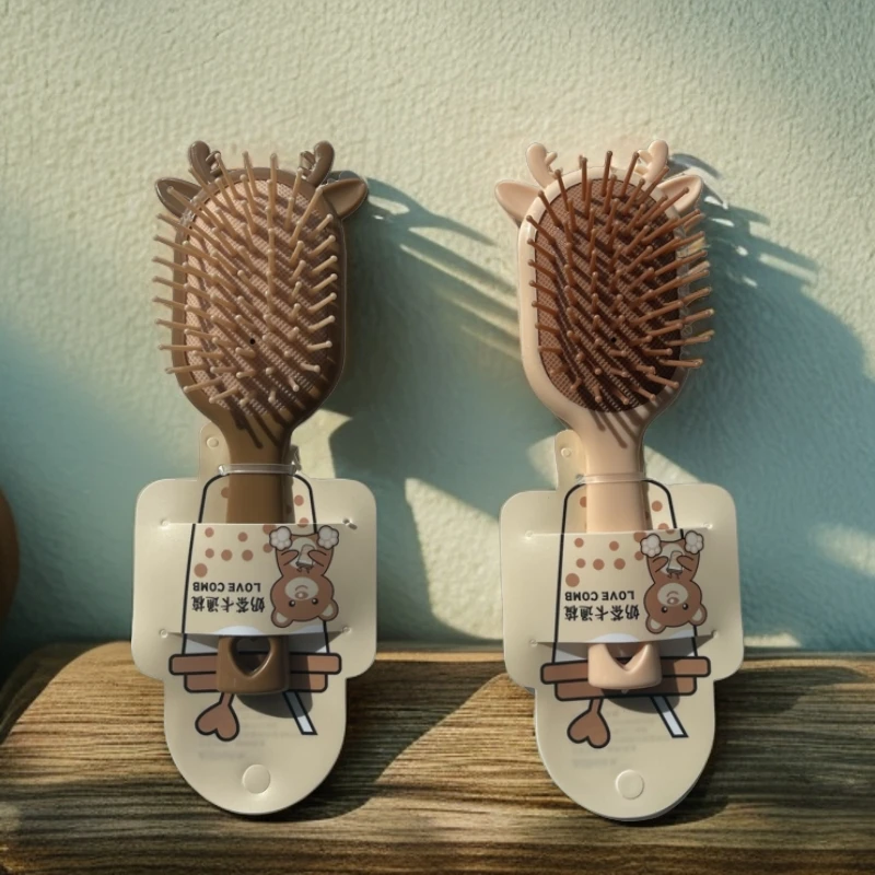 (新疆包邮)可爱梳子女士气囊梳长发家用按摩梳镂空排骨梳便携带