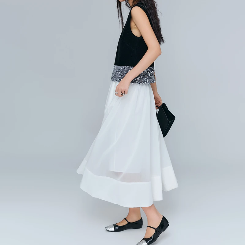 【白月光】RARE ME 新款设计感白色半裙