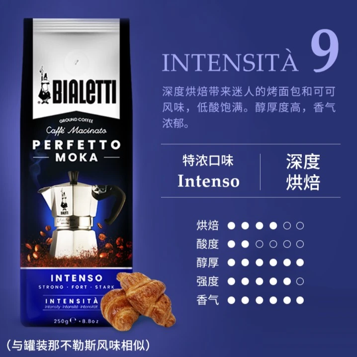 BIALETTI/比乐蒂意大利进口咖啡粉原装进口摩卡壶专用250g活动