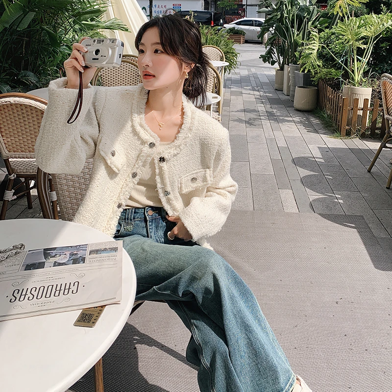 短外套现货  数据好！2024新款秋装流苏 小香风 短款外套