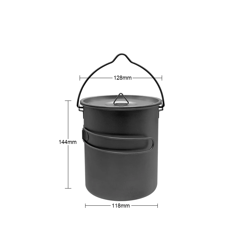 微瑕疵/瑕疵品 纯钛1.45L吊锅