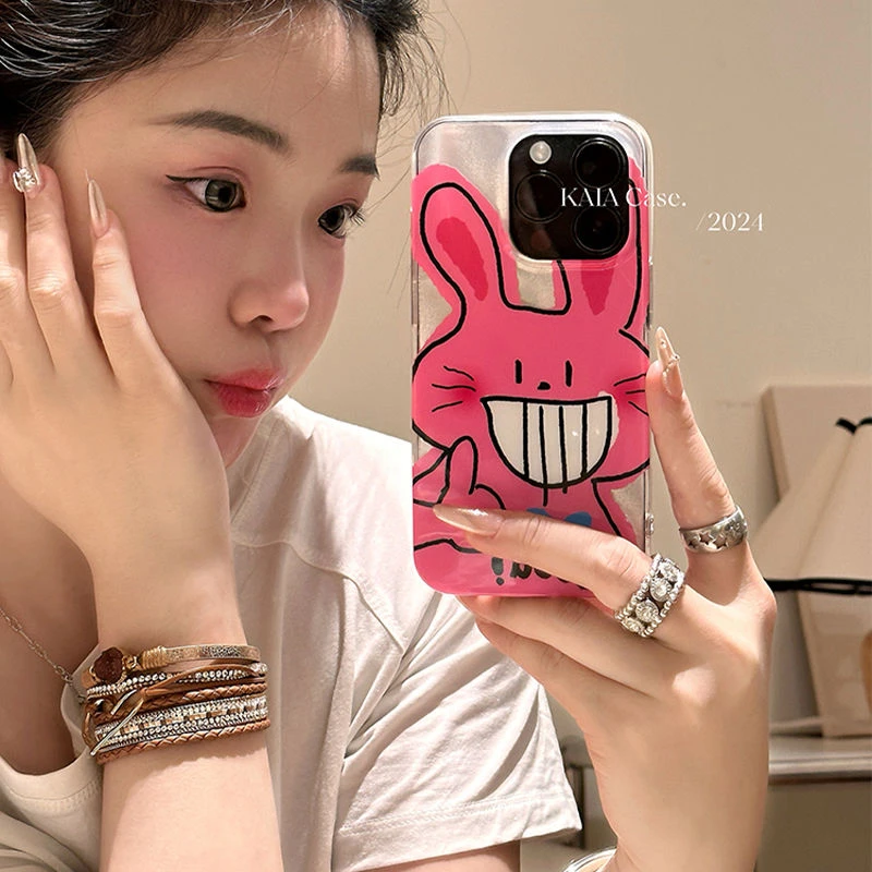 适用苹果15手机壳12/13/14ProMax卡通iPhone16/INS风15Plus网红xr