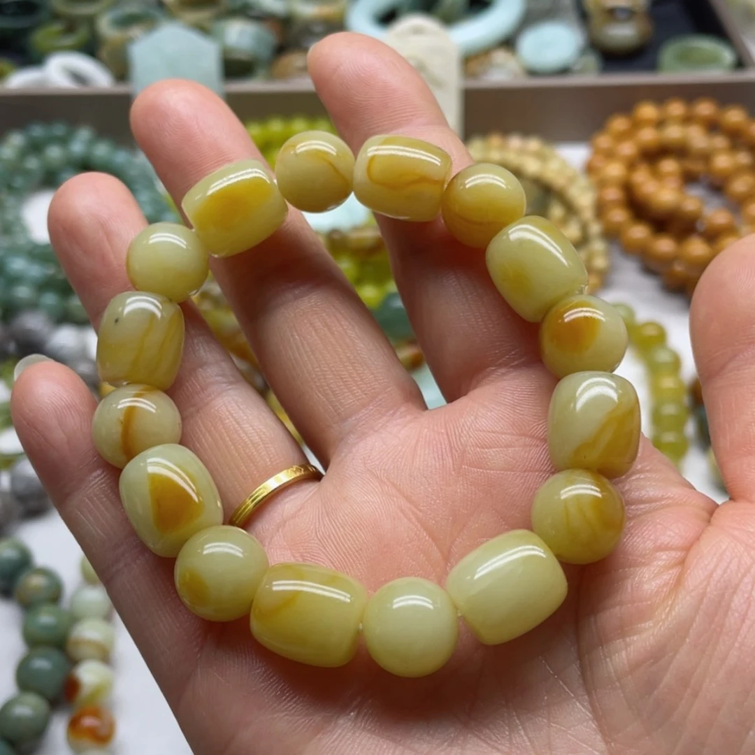 【闪购商品】蛇纹石玉手串未镶嵌