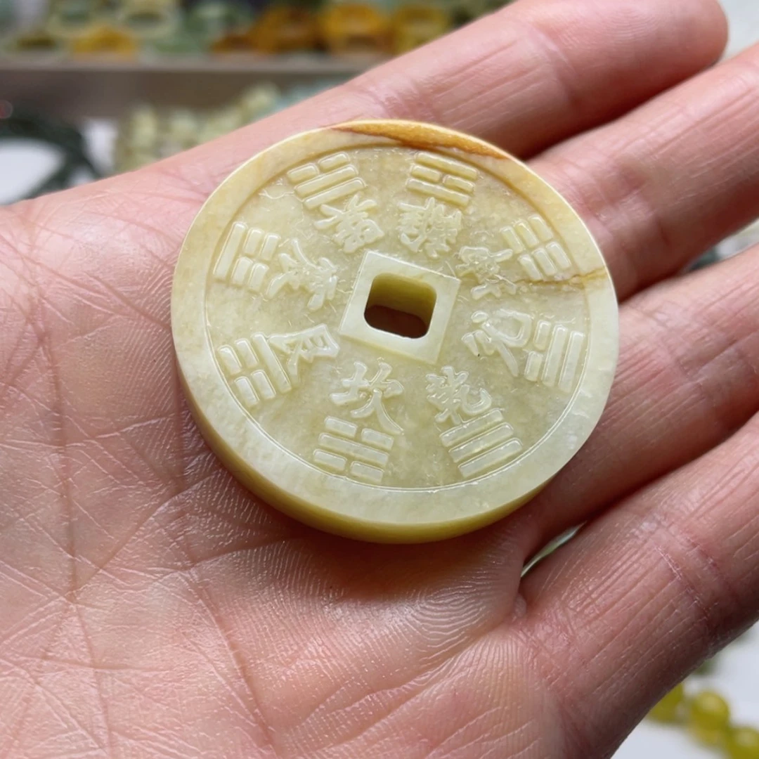 【闪购商品】蛇纹石玉吊坠未镶嵌雪**花