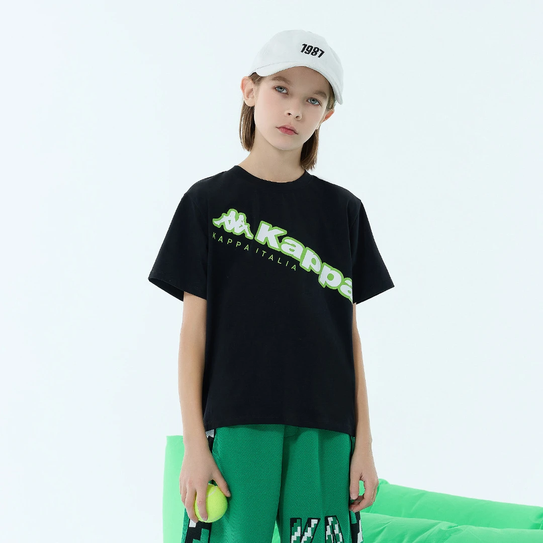 kappa kids卡帕儿童新款休闲短袖