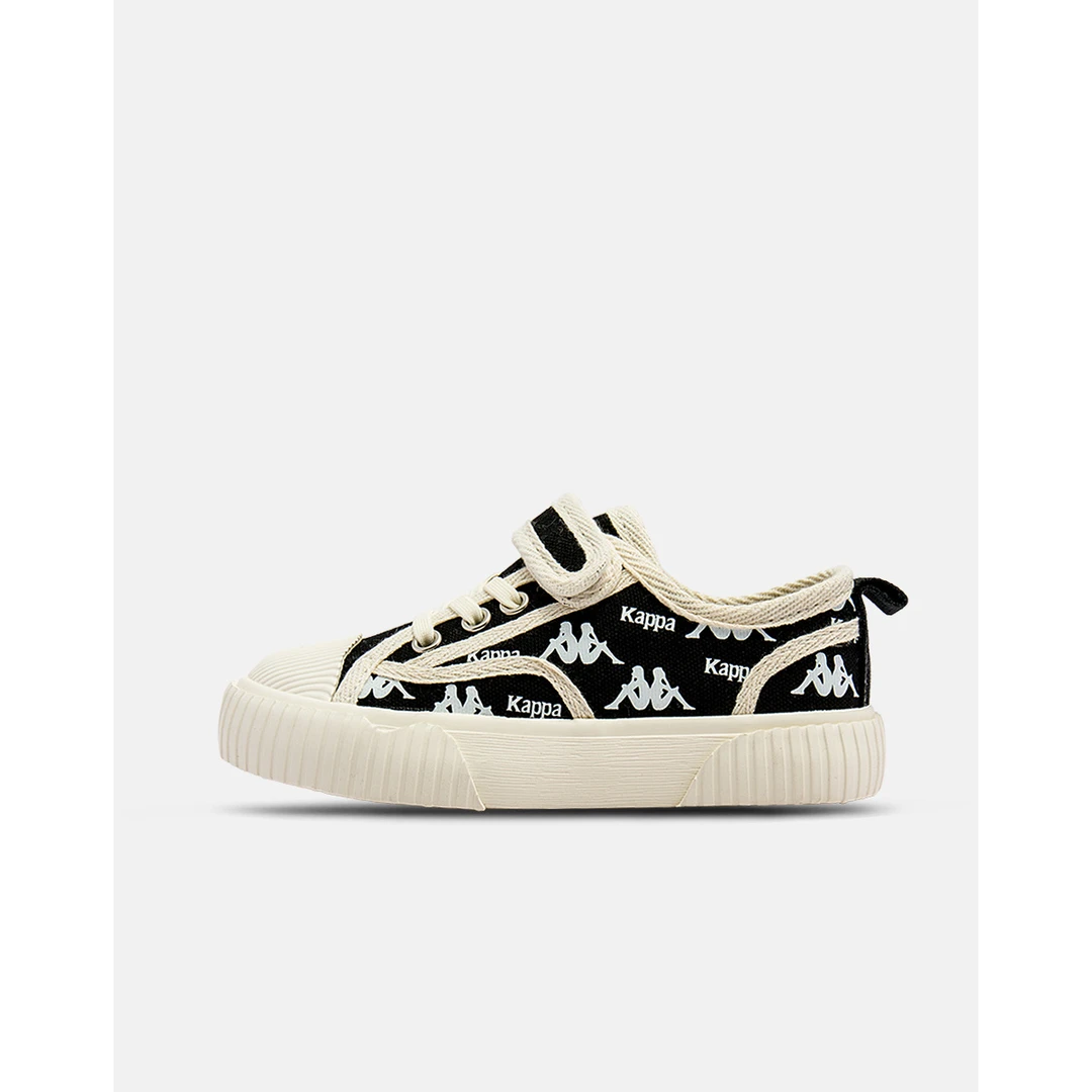 Kappa Kids卡帕童鞋2024新款男女儿童帆布鞋早秋百搭休闲鞋3017