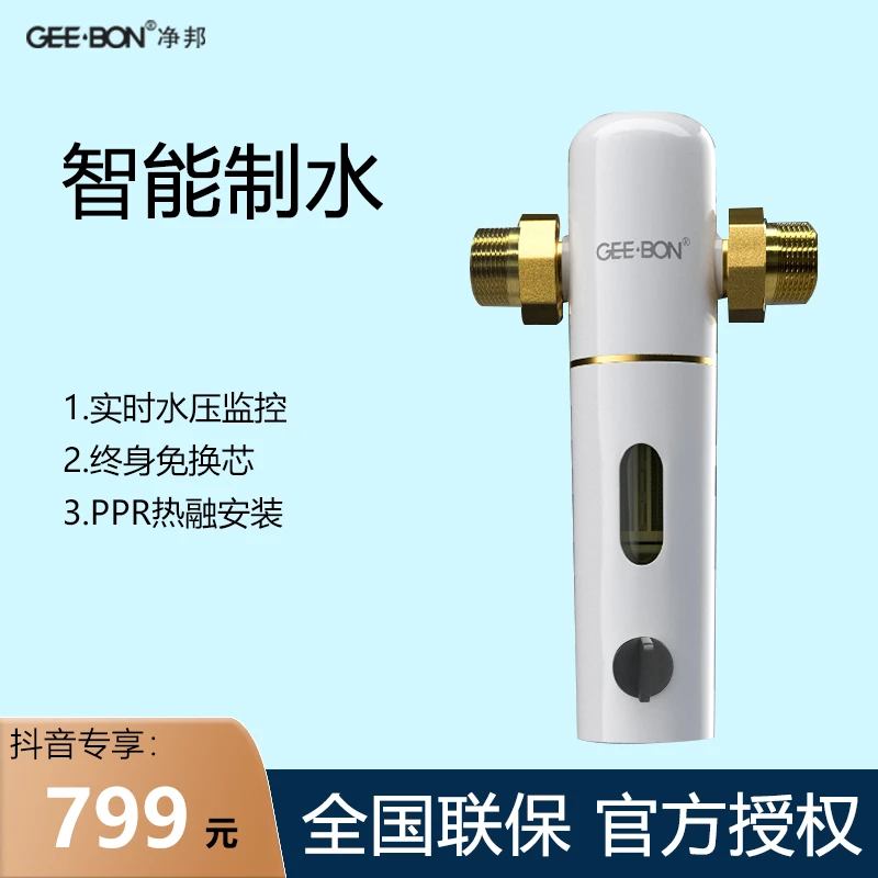 前置过滤器家用自动反冲洗全铜自来水排污终身免换芯大流量