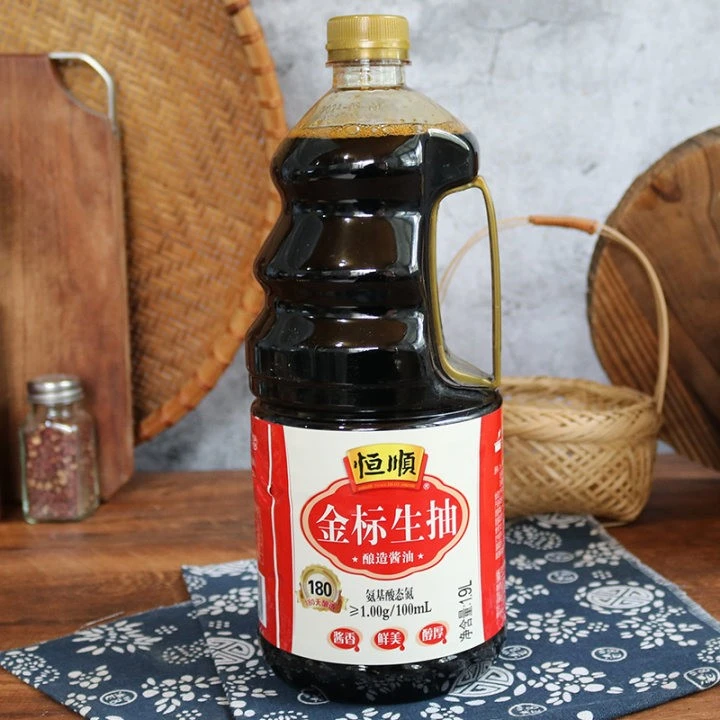恒顺金标生抽1.9L家用大桶香醋厨房炒菜调料凉拌提鲜黄豆酱油