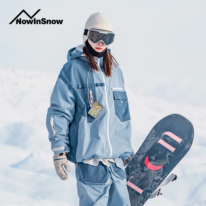 NIS雪现单板户外滑雪服3L全压胶防风防水专业滑雪套装男女同款