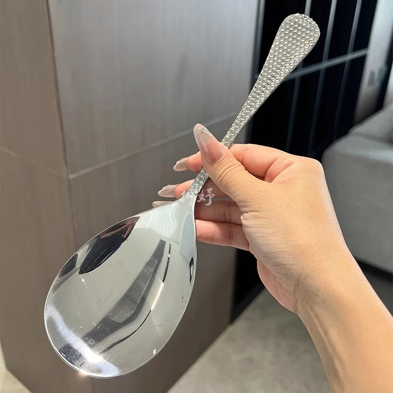 高品质SUS304不锈钢家用分餐勺子长柄分菜勺食堂公司公用汤勺