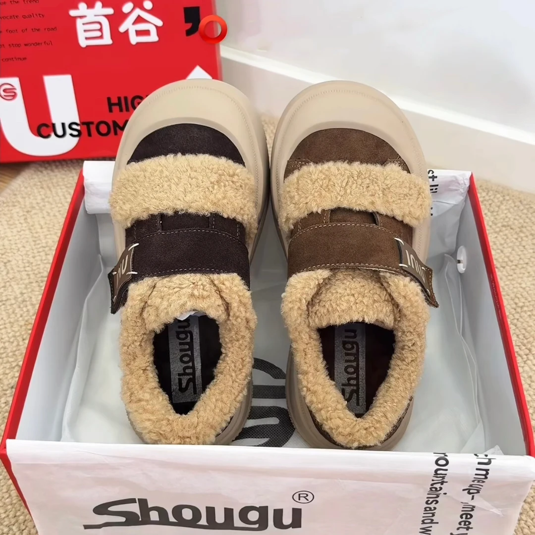 首谷丑萌鞋# 专柜正品 少量现货 拼手速 首谷魔术厚底贴面包鞋