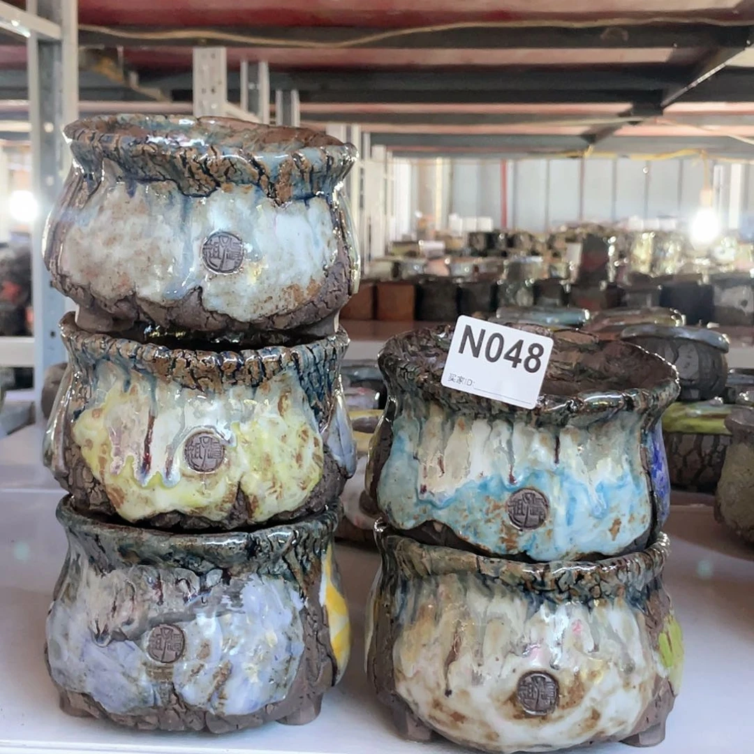 紫砂花盆 孤品 任意发一个 不规则  外口13左右