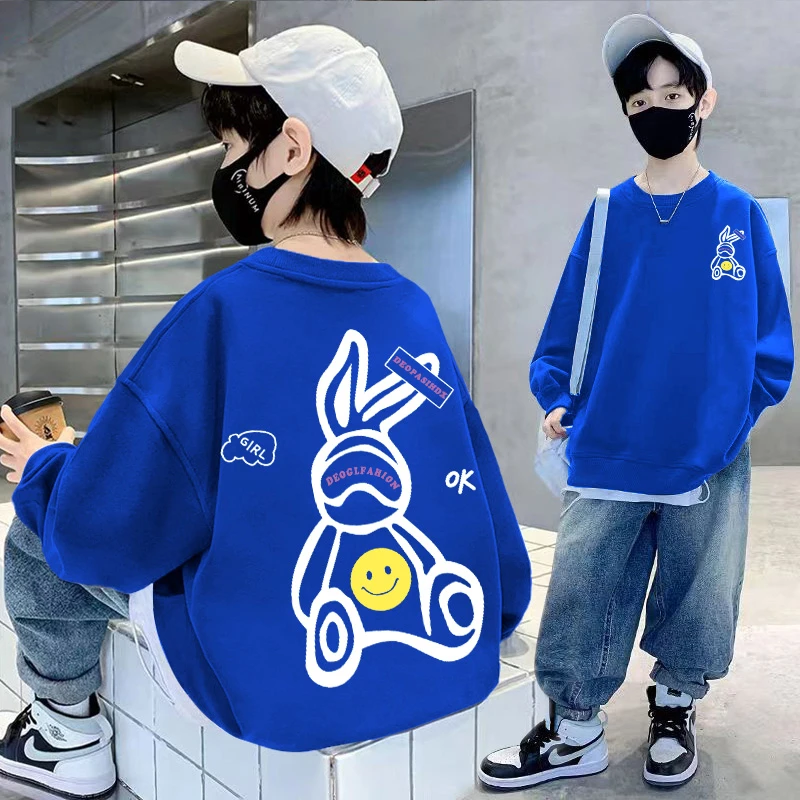 【贝尔熊】男童卫衣长袖秋装2024新款帅气中大童春秋季上衣男孩