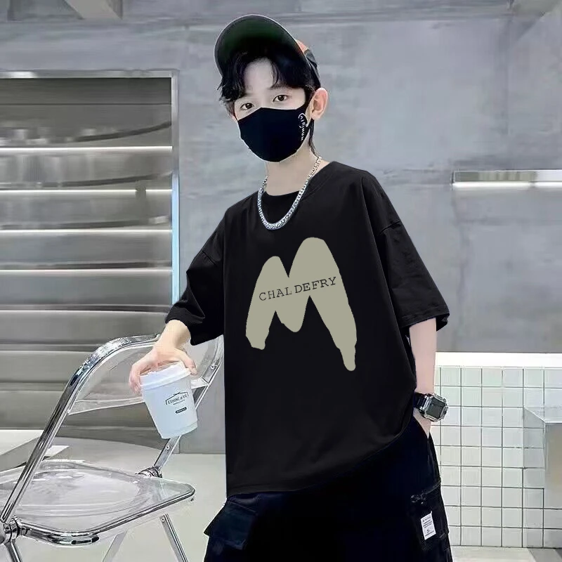 【贝尔熊】童装男女短袖t恤纯棉夏季新款儿童宝宝半袖上衣中大童潮