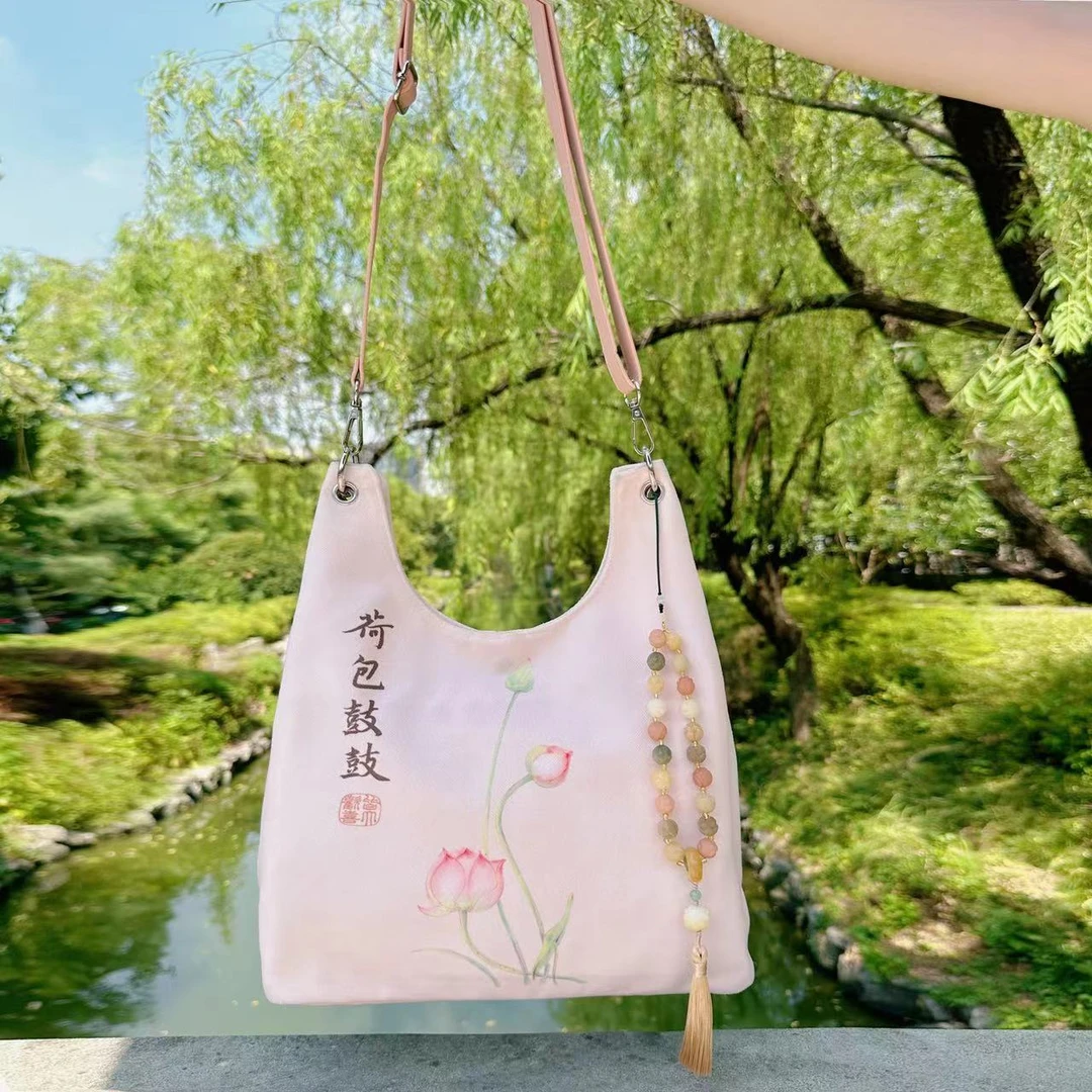 【荷包鼓鼓托特包】大容量  可单肩 可斜挎 景区文创8月新款 1011