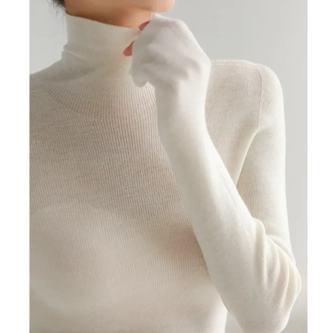 【YYZ】纱线为王~无缝一体绵羊毛长袖高领针织衫