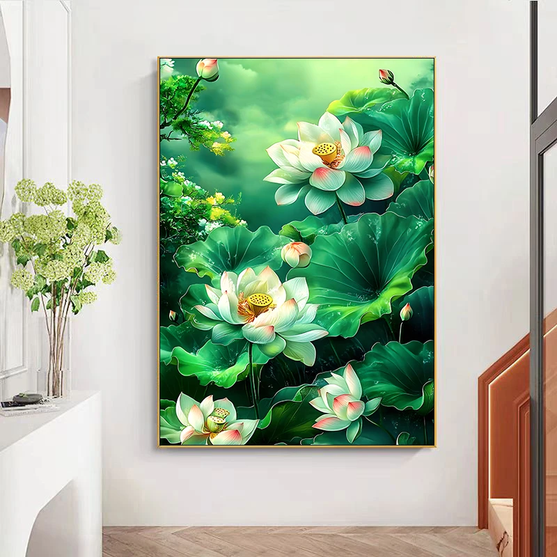 玉露风华2025新款十字绣大格48色60*80cm（裸包无针）