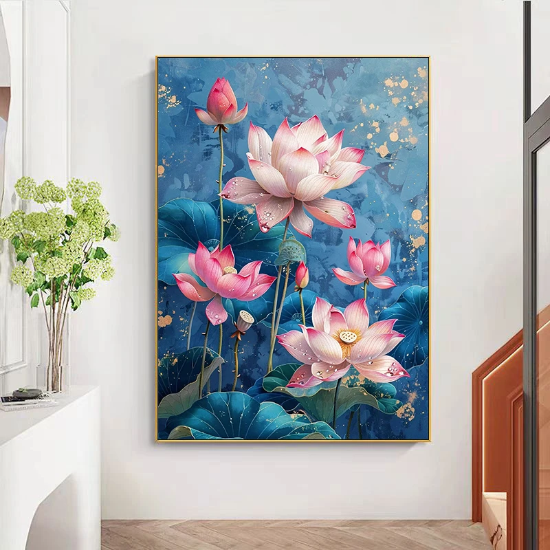 镜花水月2025新款十字绣大格满绣51颜色手工绣60*80cm(裸包无针)