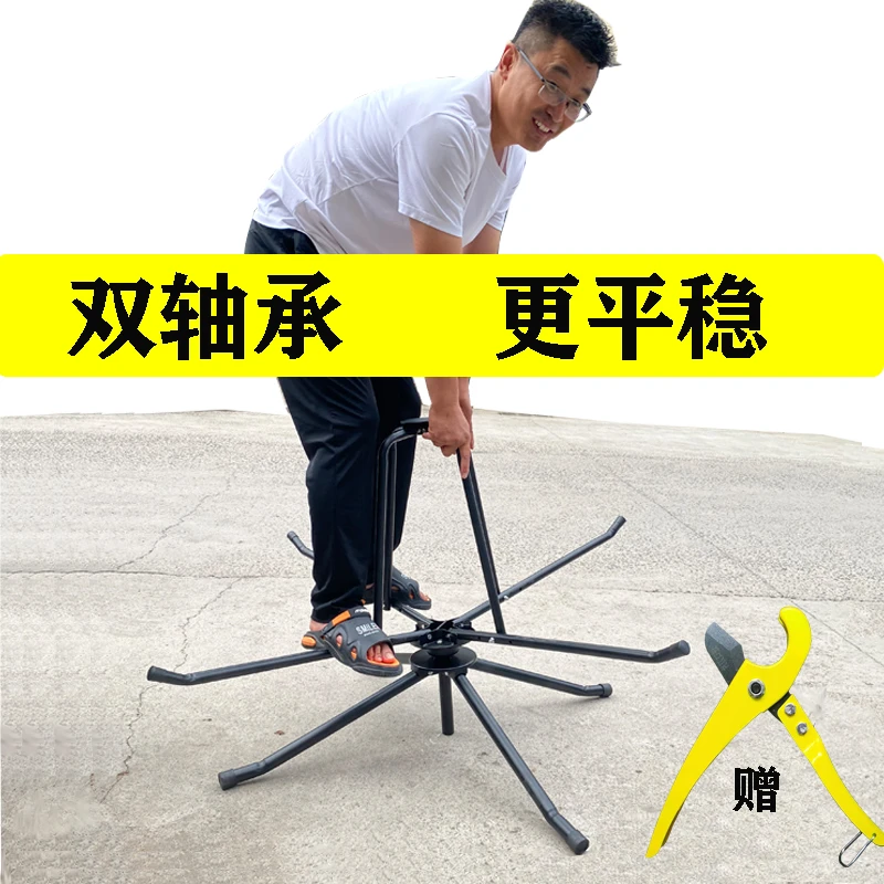 地暖管放管器PE盘管支架双轴承单轴承加厚加固可配收纳包放管工具