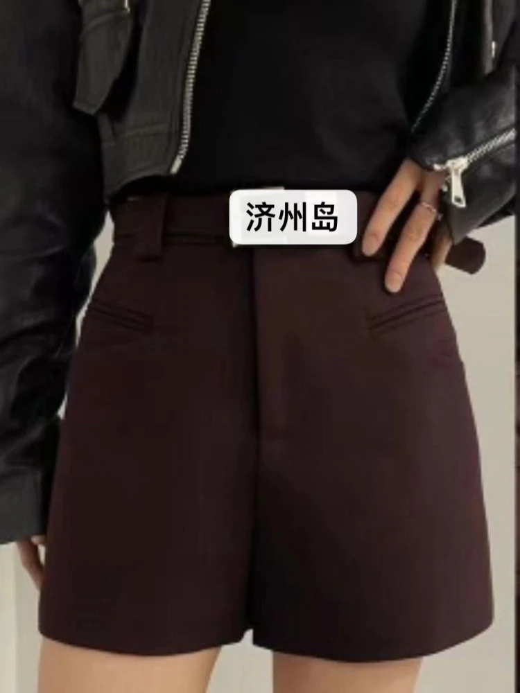 【济州岛】秋冬百搭西装短裤 配皮带5657