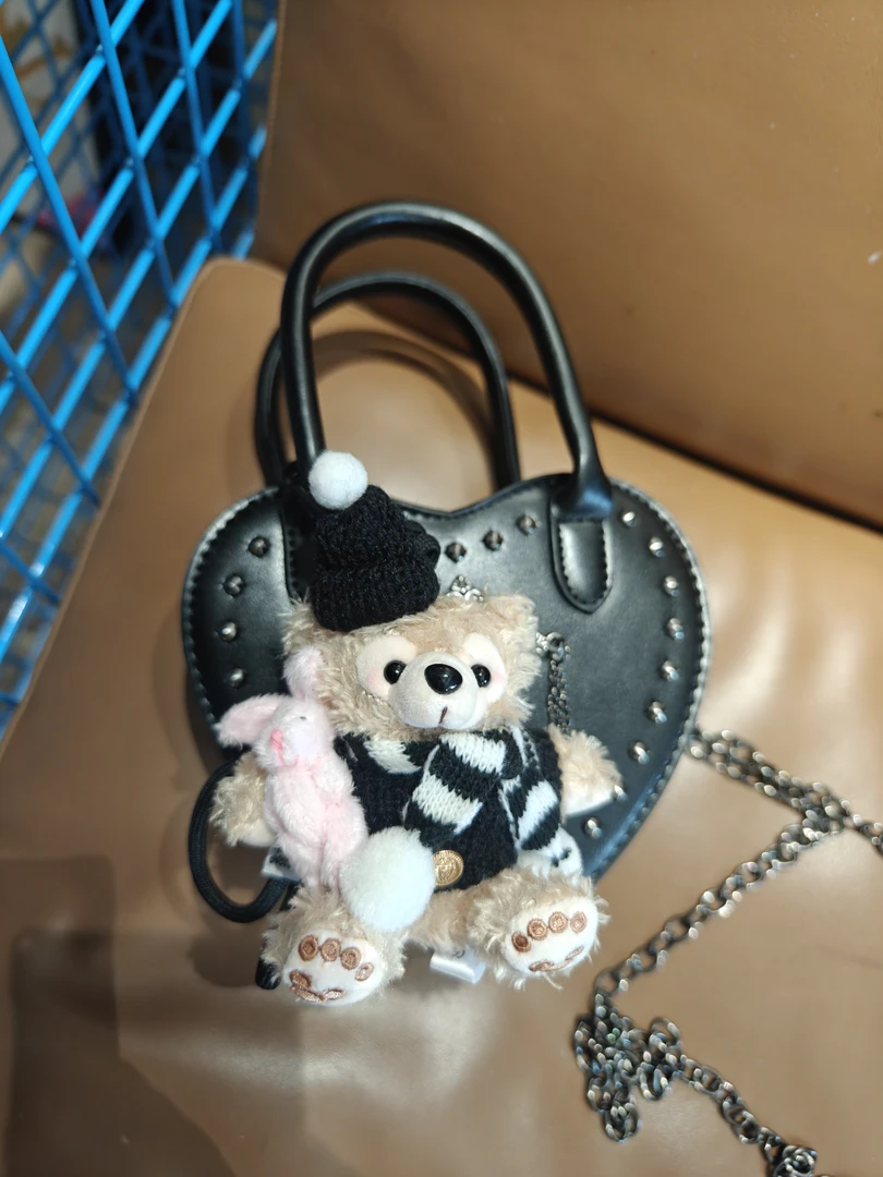 【济州岛】爱心时尚链条小包（不带玩偶挂件）