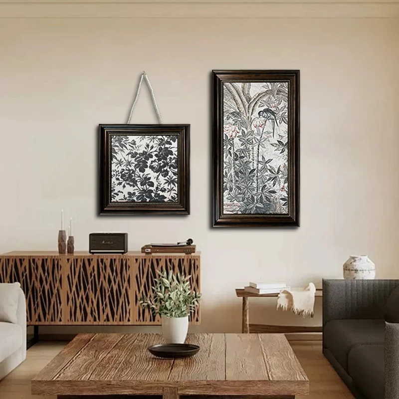 现代装饰画众组合 卧室床头玄关过道高级感 客厅壁画鸟40404070