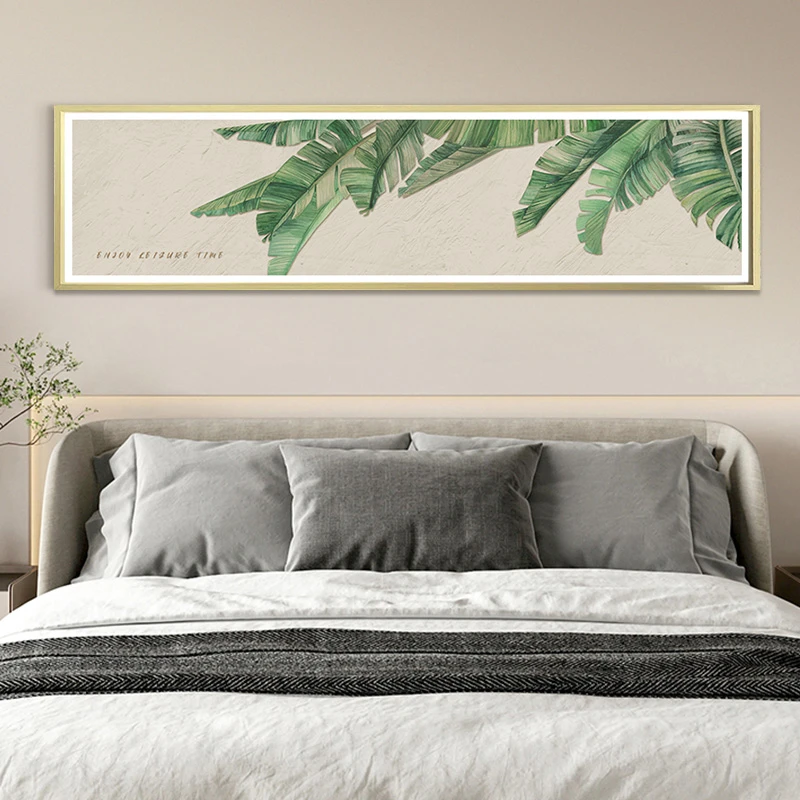 家大业大叶子卧室床头走廊沙发背景墙装饰画叶子40150