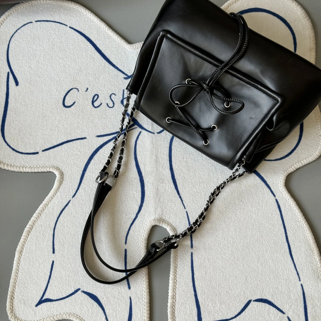 一张同学简约百搭手提单肩斜挎包K12211黑色