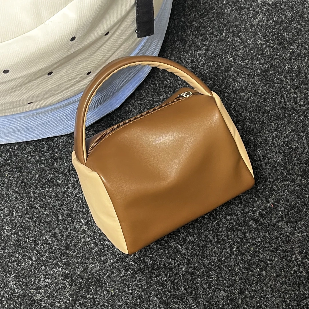 一张同学小众百搭手提包包D41棕