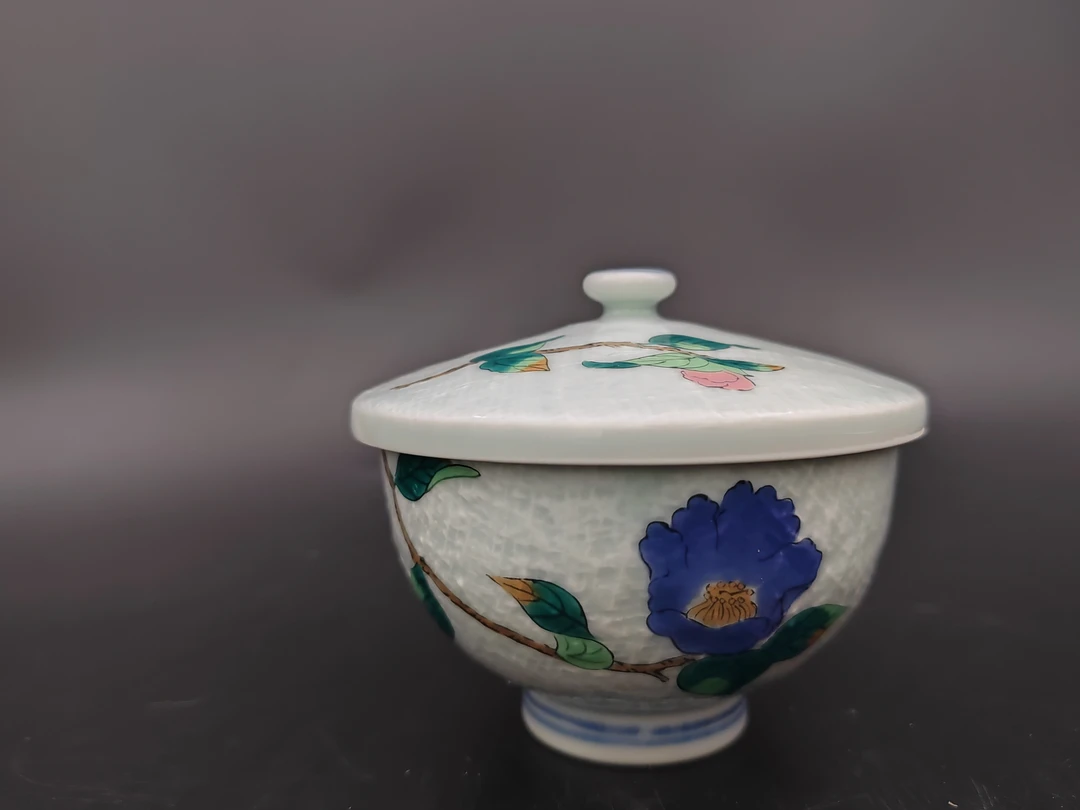 清秀作彩绘盖杯01/31家用